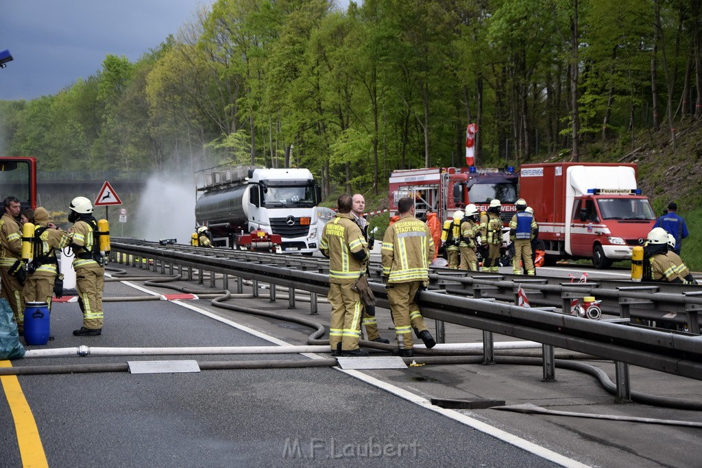 VU Gefahrgut LKW umgestuerzt A 4 Rich Koeln Hoehe AS Gummersbach P070.JPG - Miklos Laubert